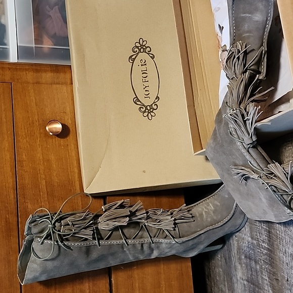 Joy Folie boots, grey, sz 9 - Picture 2 of 6